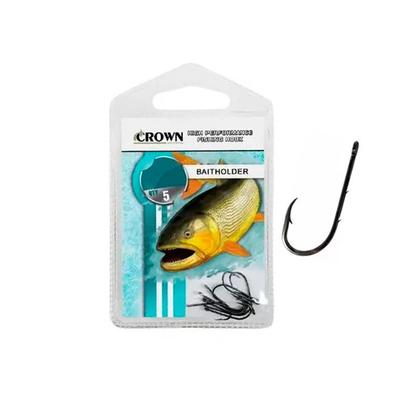 Imagem de Anzol Pesca Crown Baitholder Black Super Resistente nº8/0 Cartela Com 05 Unidades