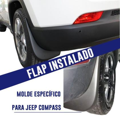 Imagem de Apara Barro Flap Lameiro Jeep Compass 2017 18 19 Tg Poli 4 Peças