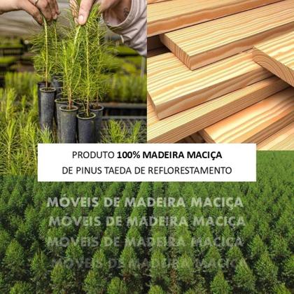 Imagem de Aparador 2 Gavetas Linha Rubi - Finestra Móveis - Madeira Maciça