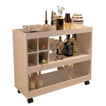 Imagem de Aparador Adega Bar JB 4050 Luxo cor Perola - Comprar Moveis Em Casa