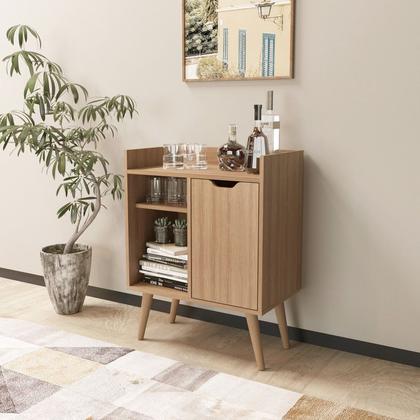 Imagem de Aparador Balcão Mesa para Café/Bar Multifuncional Amêndoa AP2310 Tecnomobili