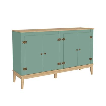 Imagem de Aparador Buffet 149cm 4 Portas 2 Prateleiras Sala de Jantar