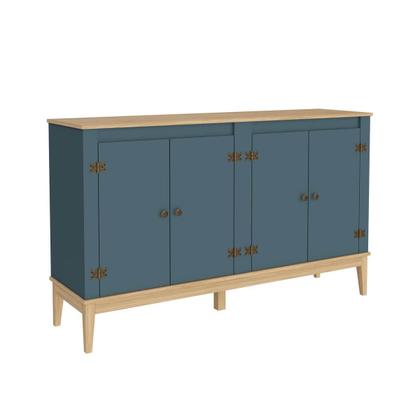 Imagem de Aparador Buffet 149cm 4 Portas 2 Prateleiras Sala de Jantar