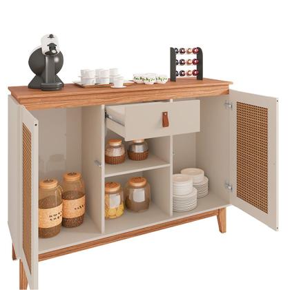 Imagem de Aparador Buffet 2 Portas e 1 Gaveta Zoe - D'Rossi