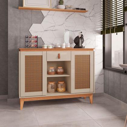 Imagem de Aparador Buffet 2 Portas e 1 Gaveta Zoe - D'Rossi