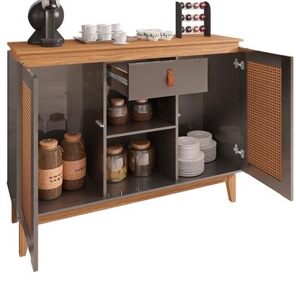 Imagem de Aparador Buffet 2 Portas e 1 Gaveta Zoe - D'Rossi