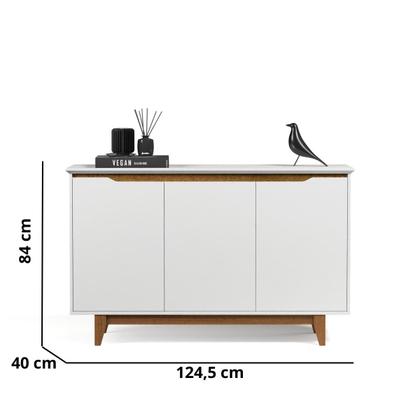 Imagem de Aparador Buffet 3 Portas Moderno Mdf/mdp Multiuso Retro Top