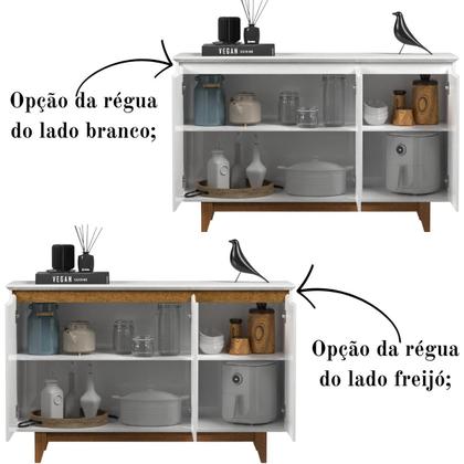Imagem de Aparador Buffet 3 Portas Moderno Mdf/mdp Multiuso Retro Top