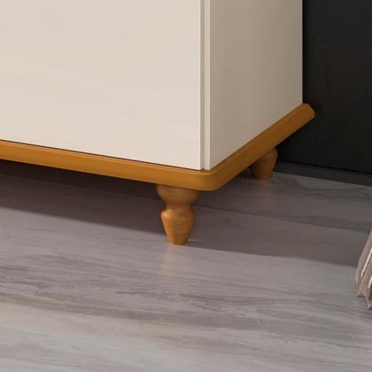 Imagem de Aparador Buffet 4 Portas 4 Gavetas com Pés em Madeira Maciça Dublin