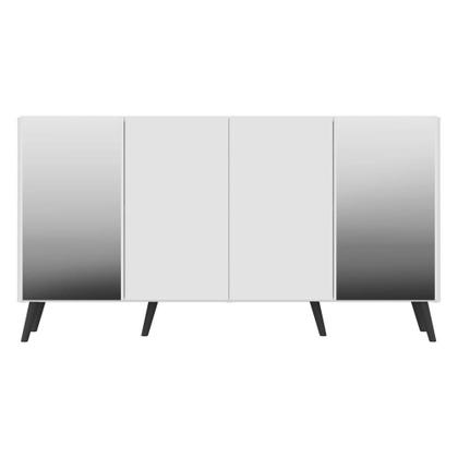 Imagem de Aparador Buffet 4 Portas com Espelho Retrô Vegas Multimóveis V3562