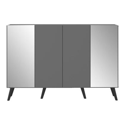 Imagem de Aparador Buffet 4 Portas com Espelho Retrô Vegas Multimóveis V3562