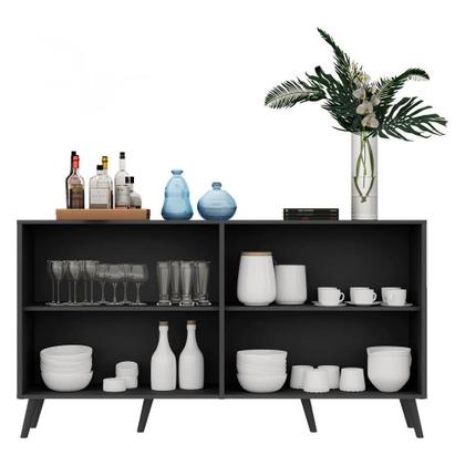 Imagem de Aparador Buffet 4 Portas com Espelho Retrô Vegas Multimóveis V3562