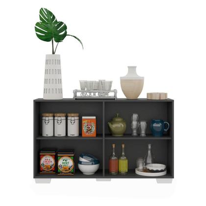 Imagem de Aparador Buffet 4 Portas com Pés Quadrados Viena Multimóveis V3607