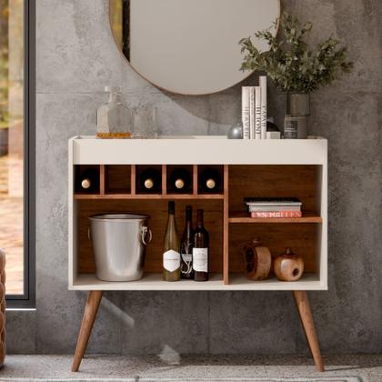 Imagem de Aparador Buffet Adega-Bar New Odin Pés Palito Cantinho Café - Varias Cores