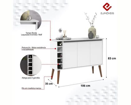 Imagem de Aparador Buffet Adega London Organizador Desing Recepção