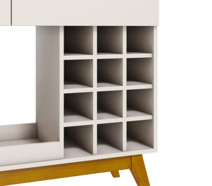 Imagem de Aparador Buffet Adega Sala de Jantar e Jantar Retrô Classic - OFFWHITE