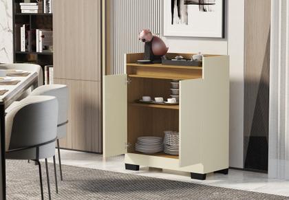 Imagem de Aparador Buffet Balcão Real 2 Portas escritório cozinha sala cantinho do café