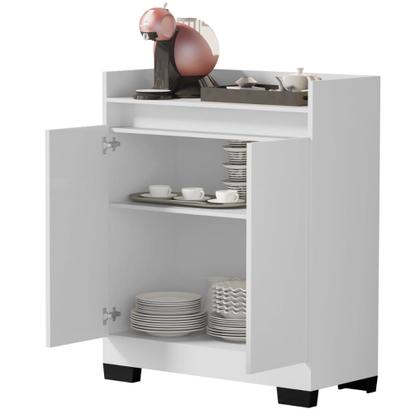 Imagem de Aparador Buffet Balcão Real 2 Portas escritório cozinha sala cantinho do café
