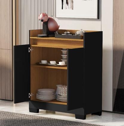 Imagem de Aparador Buffet Balcão Real 2 Portas escritório cozinha sala cantinho do café