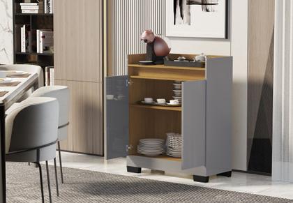 Imagem de Aparador Buffet Balcão Real 2 Portas escritório cozinha sala cantinho do café