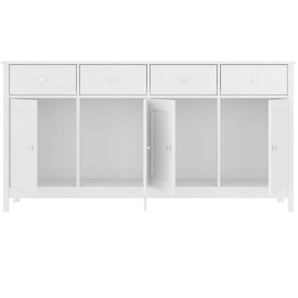 Imagem de Aparador Buffet Bar 4 Portas 4 Gavetas 154cm x 78,8cm Dalila Branco