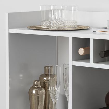 Imagem de Aparador Buffet Bar Retro RUBI Com Adega/Suporte Pés Palito