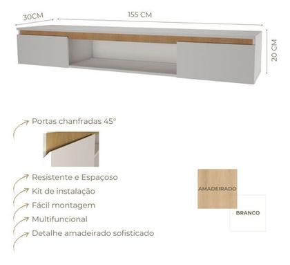 Imagem de Aparador Buffet Cantinho Cafe Sala Estar Cor White Retro