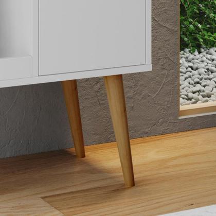 Imagem de Aparador Buffet Cantinho do Café com Pés Retrô 1 Porta e Nicho Linus