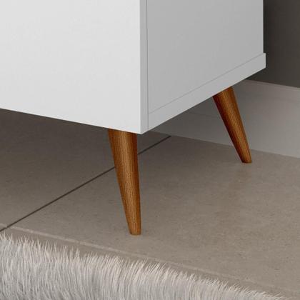 Imagem de Aparador Buffet Encanto 3 Portas Retrô Com Pés De Madeira 6 Cores