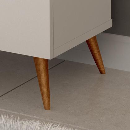 Imagem de Aparador Buffet Encanto 3 Portas Retrô Com Pés De Madeira 6 Cores