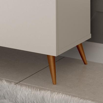 Imagem de Aparador Buffet Encanto 3 Portas Retrô Com Pés De Madeira 6 Cores