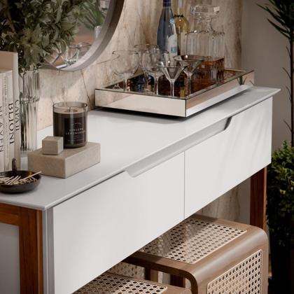 Imagem de Aparador Buffet Flow 2 Gavetas Pés Madeira Maciça