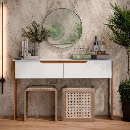 Imagem de Aparador Buffet Flow 2 Gavetas Pés Madeira Maciça