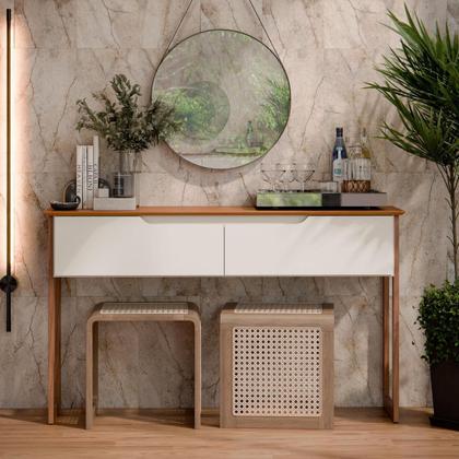 Imagem de Aparador Buffet Flow 2 Gavetas Pés Madeira Maciça