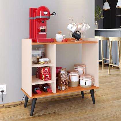 Imagem de Aparador Buffet Maria Armarinho Nicho Cantinho Café Decoração Sala Cozinha Escritório Retrô - RPM Móveis