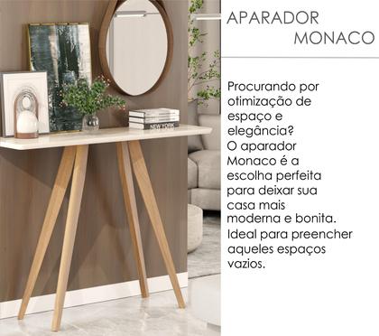 Imagem de Aparador Buffet Monaco pés Madeira Sala de Estar Hall de Entrada