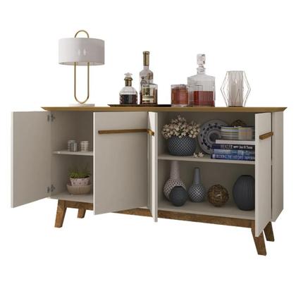 Imagem de Aparador Buffet Opala Cinamomo/Off-White - Bechara