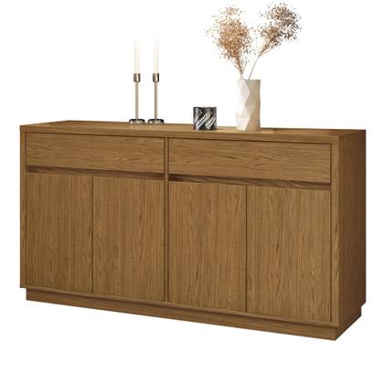 Imagem de Aparador Buffet Para Sala De Jantar 1,50m Com 4 Portas e 2 Gavetas Ana Ypê New Ceval