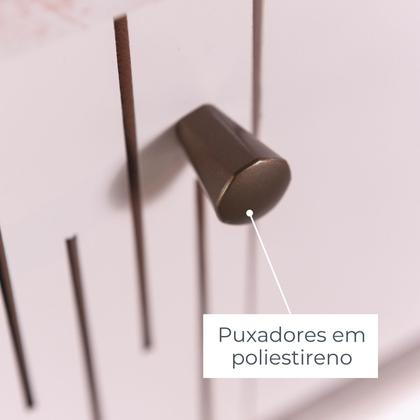 Imagem de Aparador Buffet para Sala de Jantar 2 Portas Flexíveis Curvo 2 Gavetas Monaco