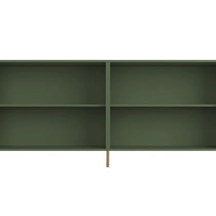 Imagem de Aparador Buffet Para Sala de Jantar 4 Portas Pés Industrial Dourado Naim I03 Musgo - Lyam Decor