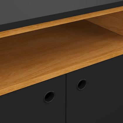 Imagem de Aparador Buffet Paris Cantinho do Café Com 3 Portas e Nicho