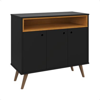 Imagem de Aparador Buffet Paris Cantinho do Café Com 3 Portas e Nicho