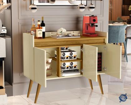 Imagem de Aparador Buffet Prime Teixeira Luxo 3 Portas - Cores - MJM Casa dos Móveis