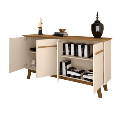 Imagem de Aparador Buffet Sala de Estar Opala 4 Portas