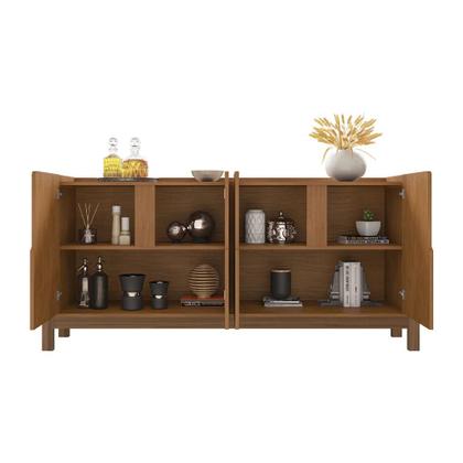 Imagem de Aparador Buffet Sala Lizz 170cm com Pés de Madeira Maciça