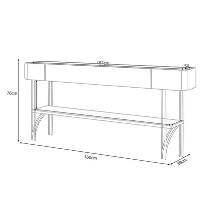 Imagem de Aparador Buffet Vivant e Mesa de Centro Cadenza Pés em Aço