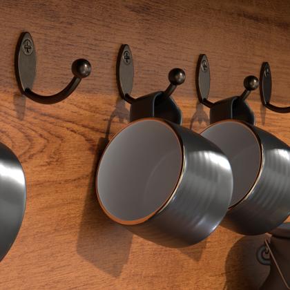 Imagem de Aparador Cantinho do Café Flow Buffet com 2 portas com pés pinus - Várias Cores