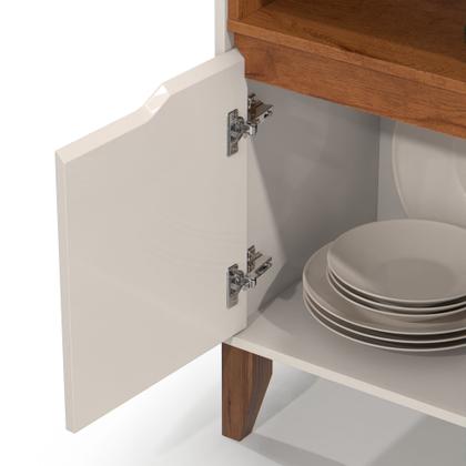 Imagem de Aparador Cantinho do Café Flow Buffet com 2 portas com pés pinus - Várias Cores