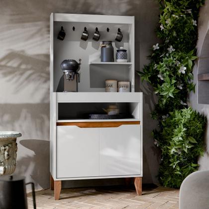 Imagem de Aparador Cantinho do Café Flow Buffet com 2 portas com pés pinus - Várias Cores