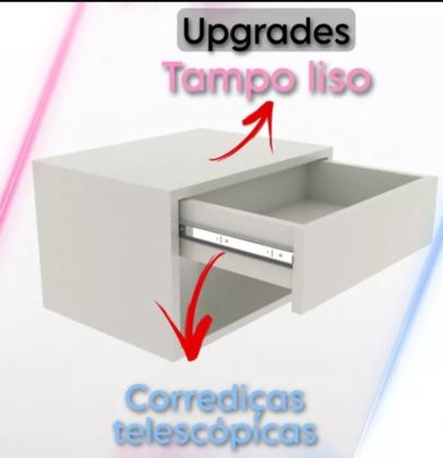 Imagem de Aparador com Gaveta e Nicho Para Quarto Lateral de Cama